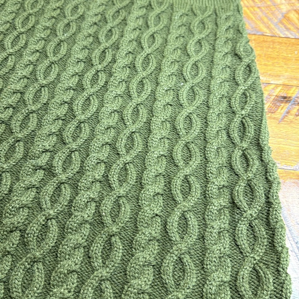 Fresh Perspective Olive Green Knit Turtleneck Sweater Dress - Picture 4 of 9